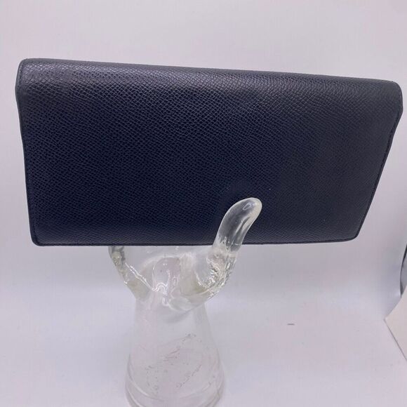 Coach Black Pebbled Leather Long Flap Wallet - Picture 1 of 10